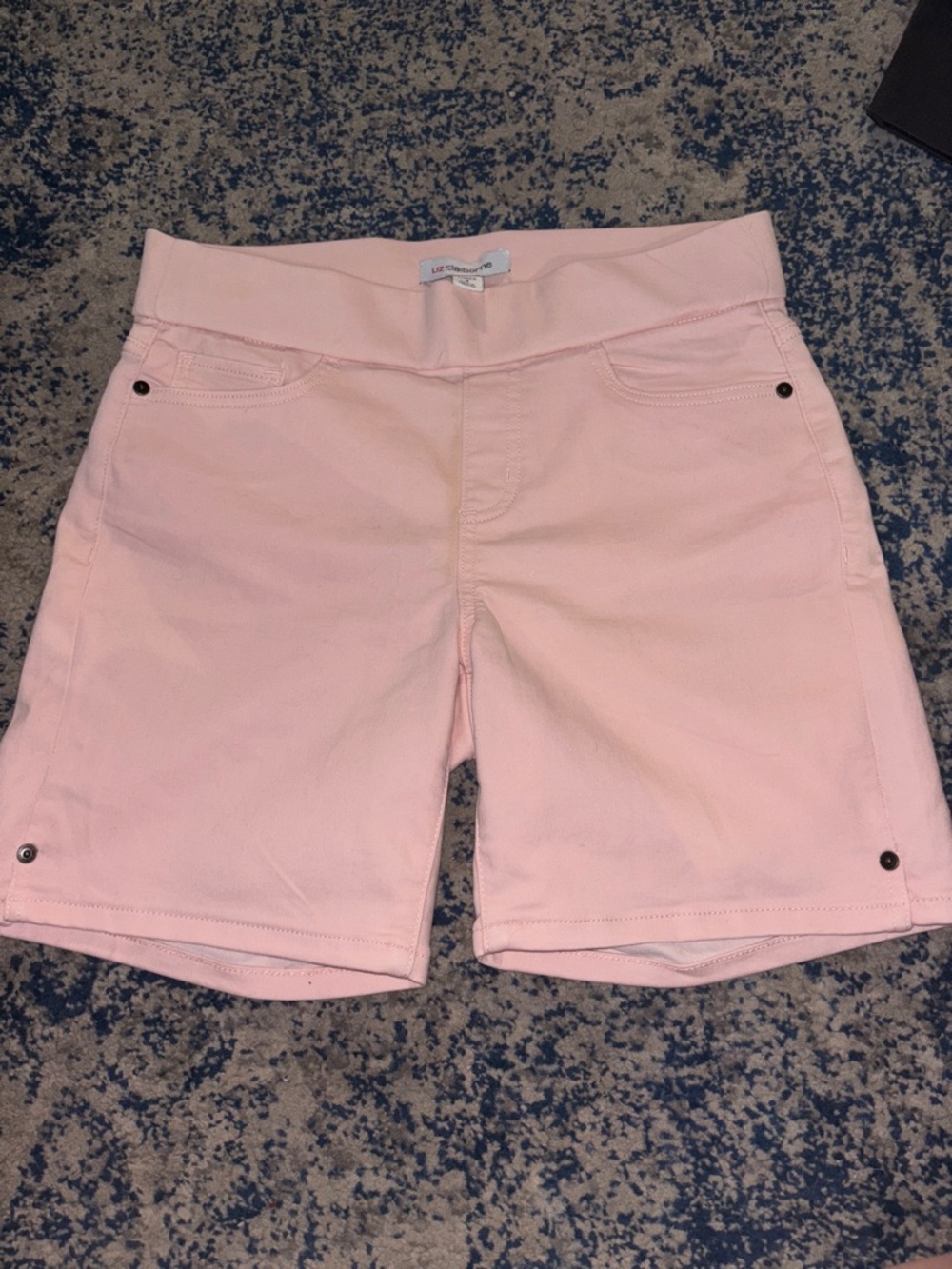 Liz Claiborne Light Pink Pull-On Bermuda Shorts